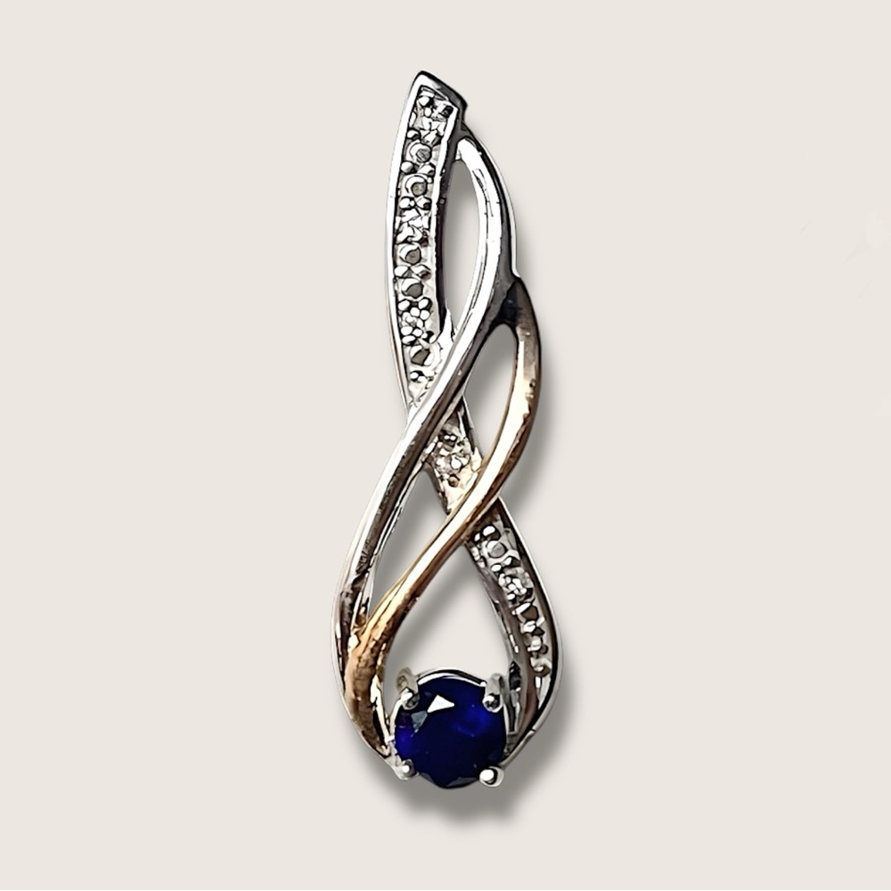 10K gold 925 Sterling Silver Pendant